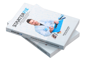 StarterFix corso e kit completo per imparare la riparazione smartphone, con manuale e strumenti professionali